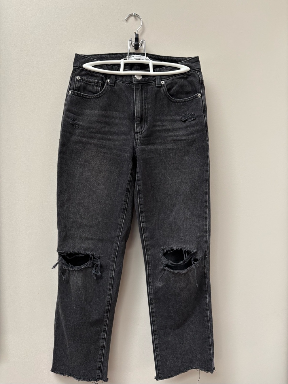 Garage High-Rise Black Ripped Women's Jeans